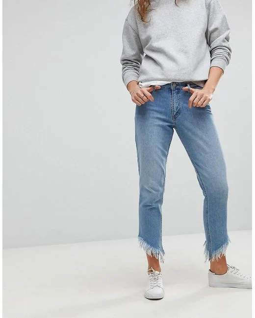 frayed jean