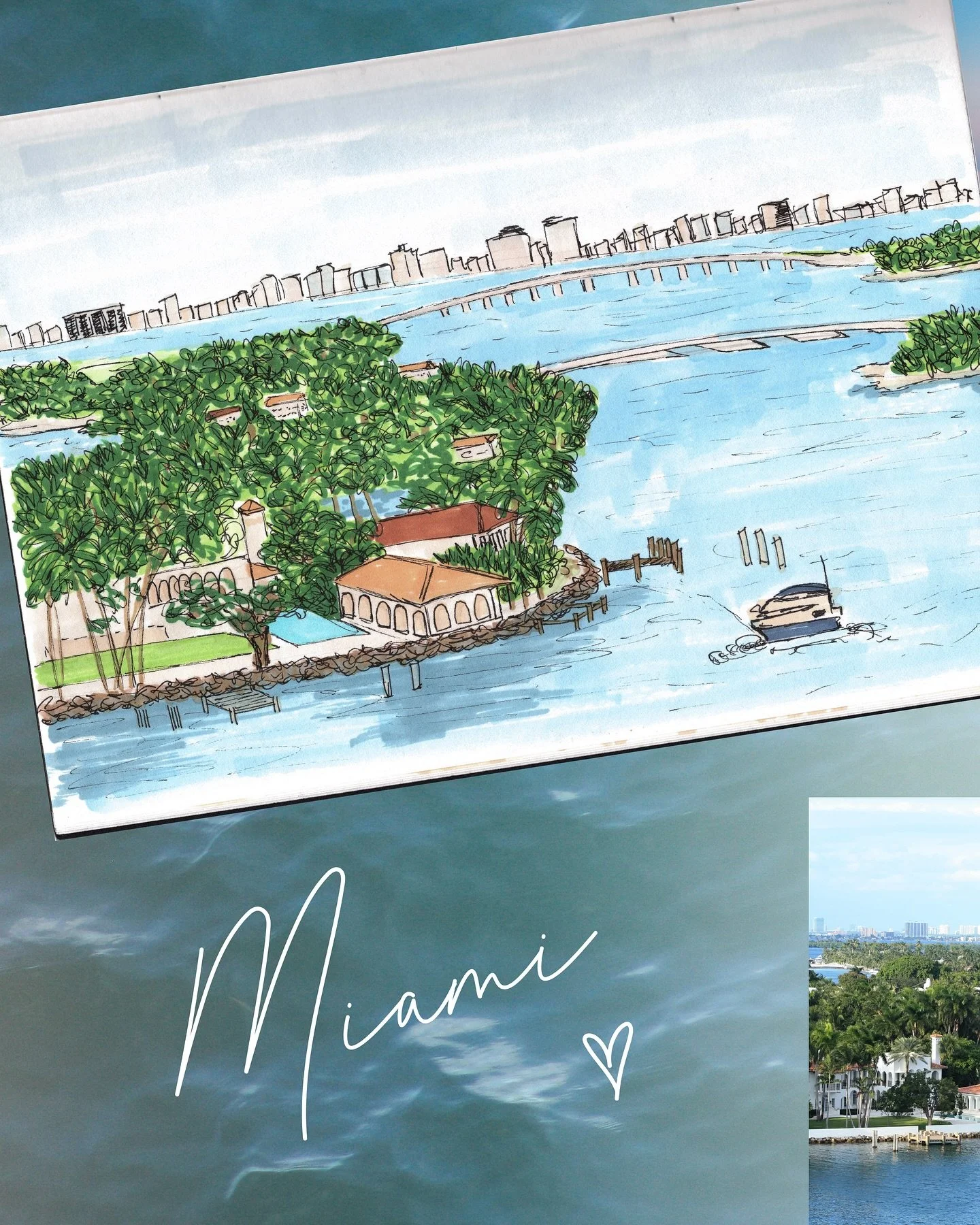 Miami love 🩵

Palm Island &amp; South Beach, Miami Beach, Florida
October 2025