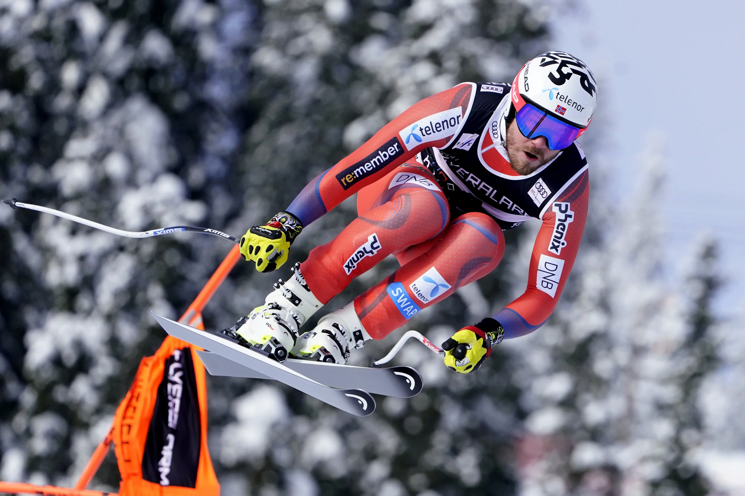 Kjetil Jansrud i aksjon i Kvitfjell. Foto: Cornelius Poppe / NTB Scanpix