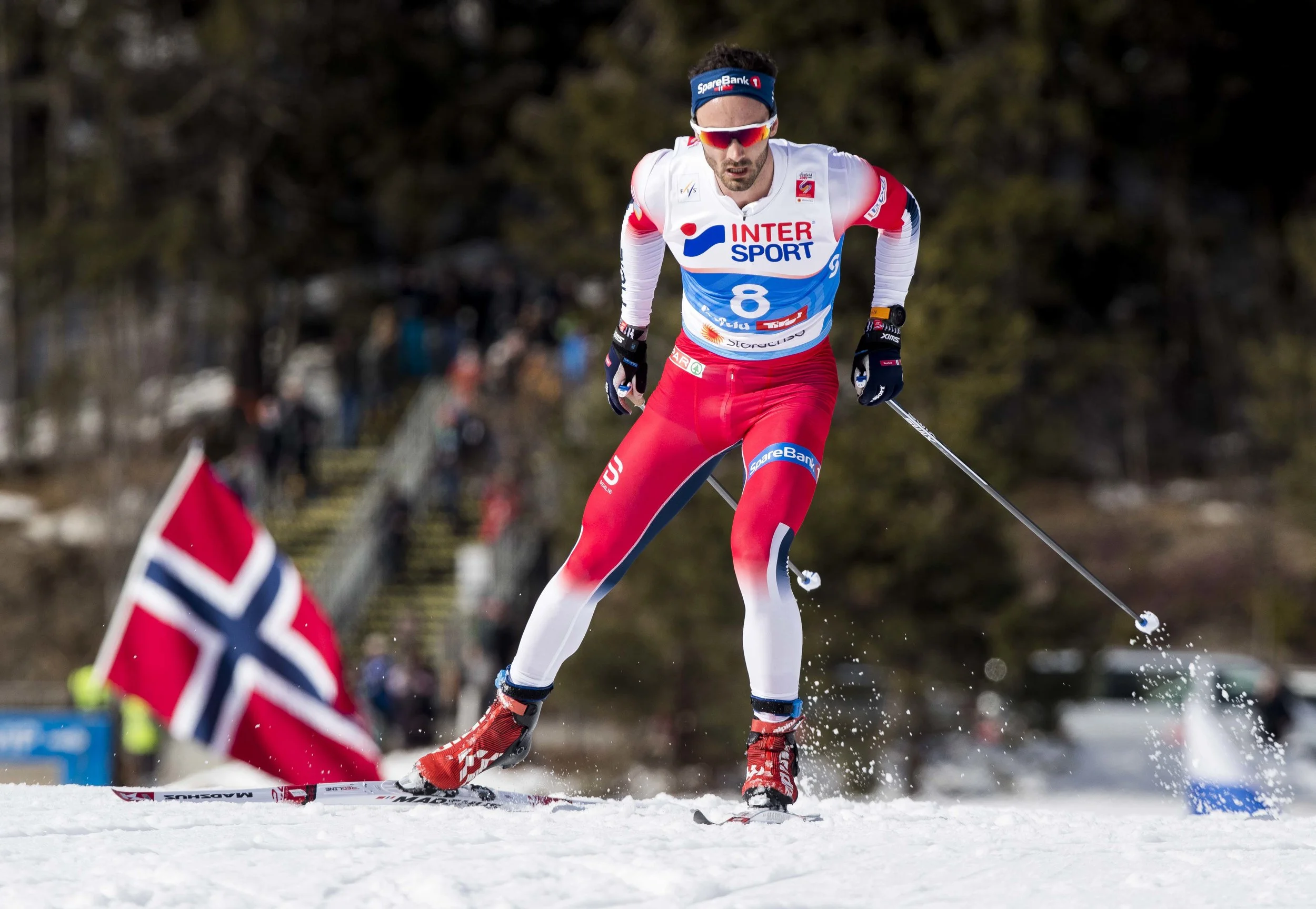 Hans Christer Holund vant den siste øvelsen i ski-VM, 50km for menn. FOTO: Terje Pedersen/NTB scanpix