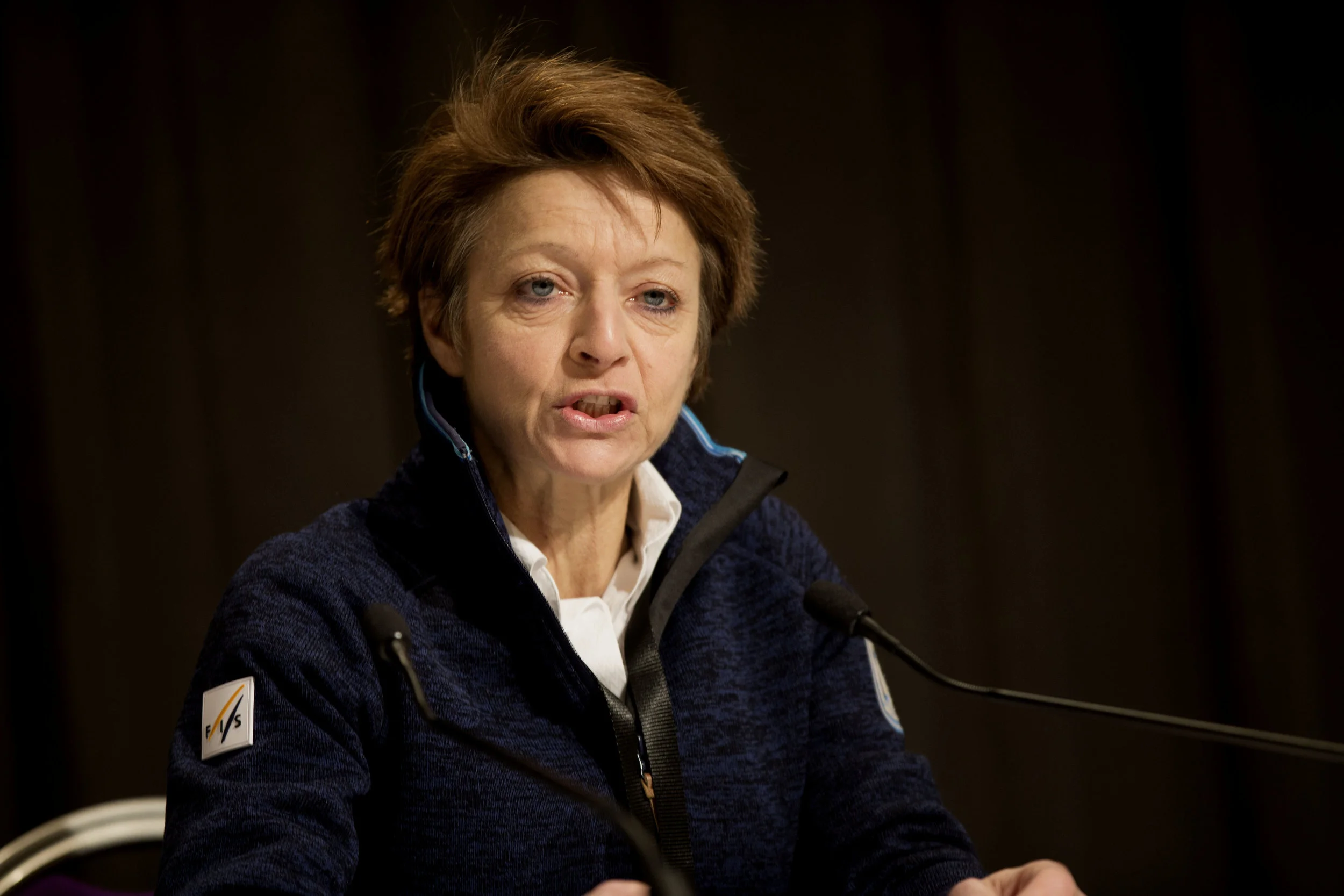 Sarah Lewis er generalsekretær i det internasjonale skiforbundet FIS. FOTO: Geir Olsen/NTB scanpix