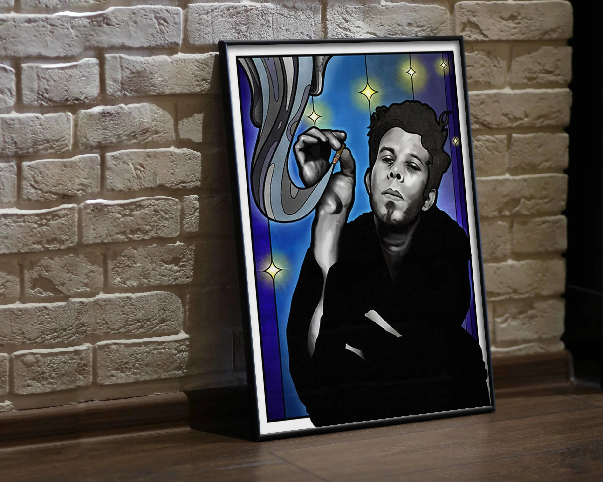 Tom Waits print by tragic o'hara