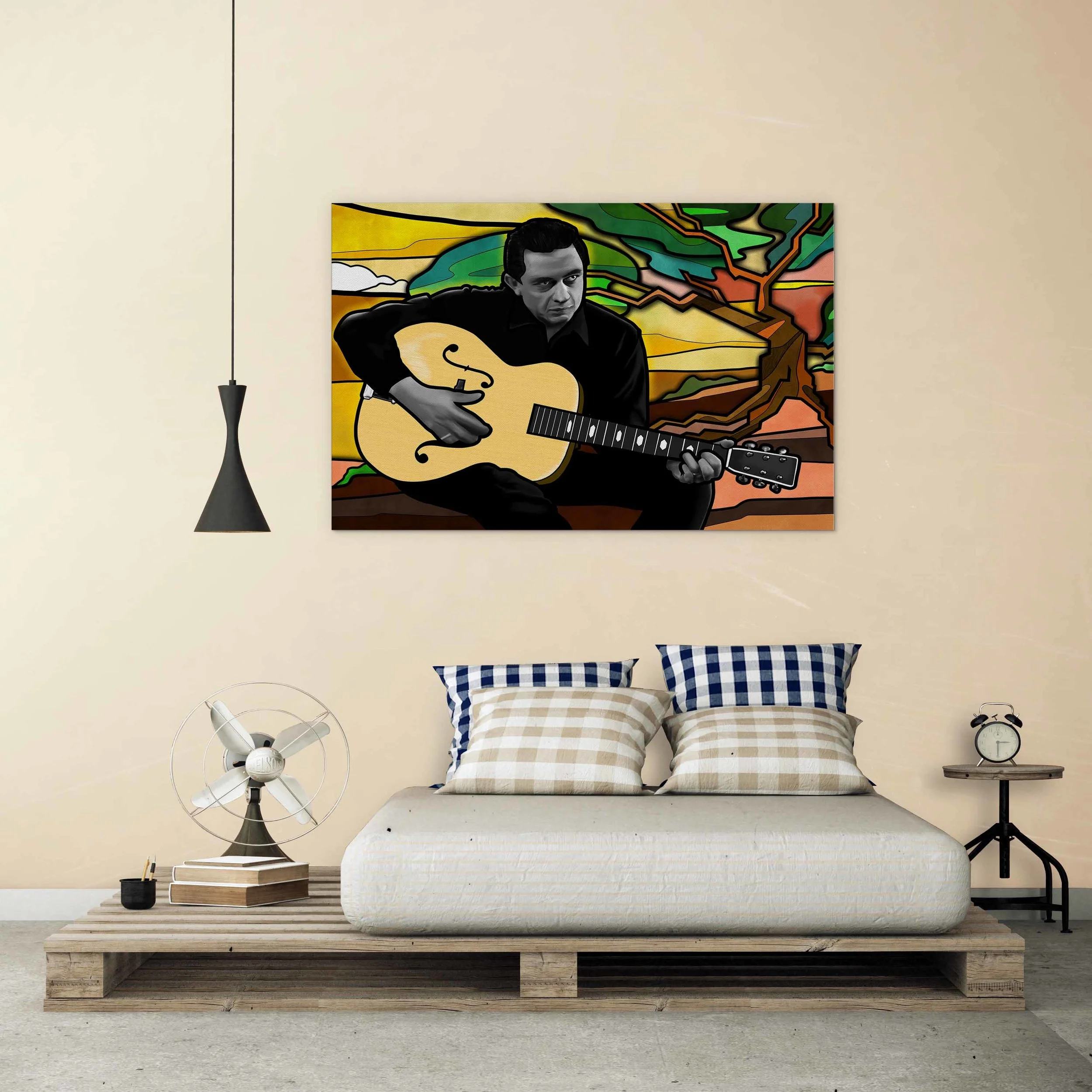Johnny cash poster art by digital artist tragic o'hara