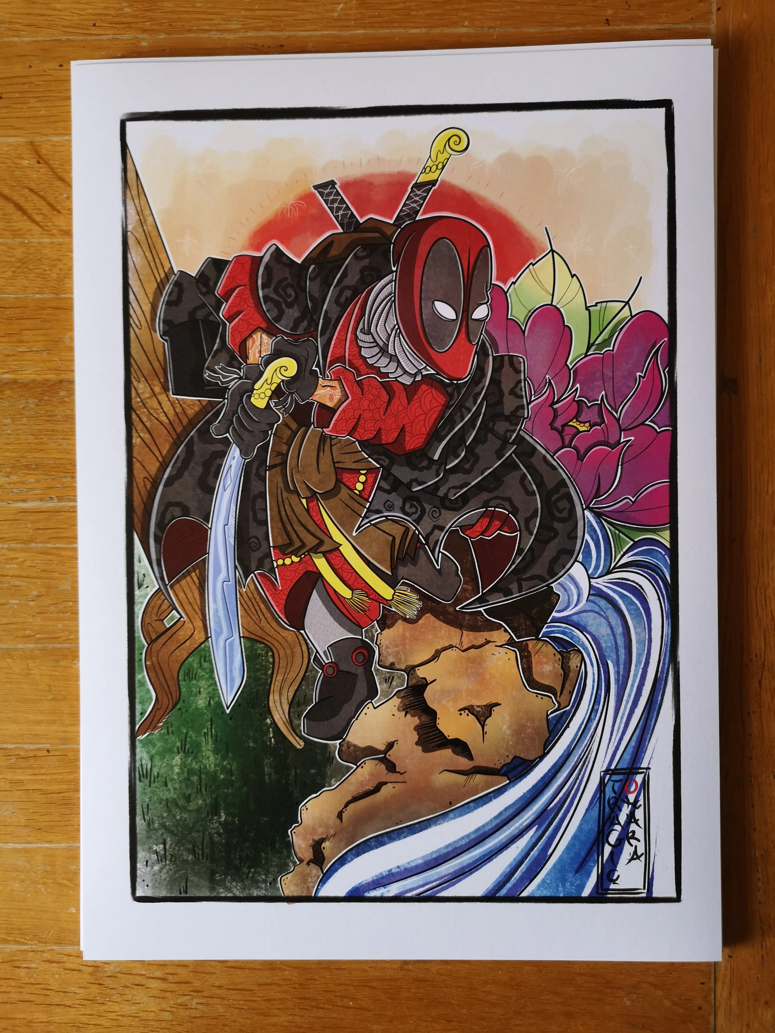 Deadpool Comic Print