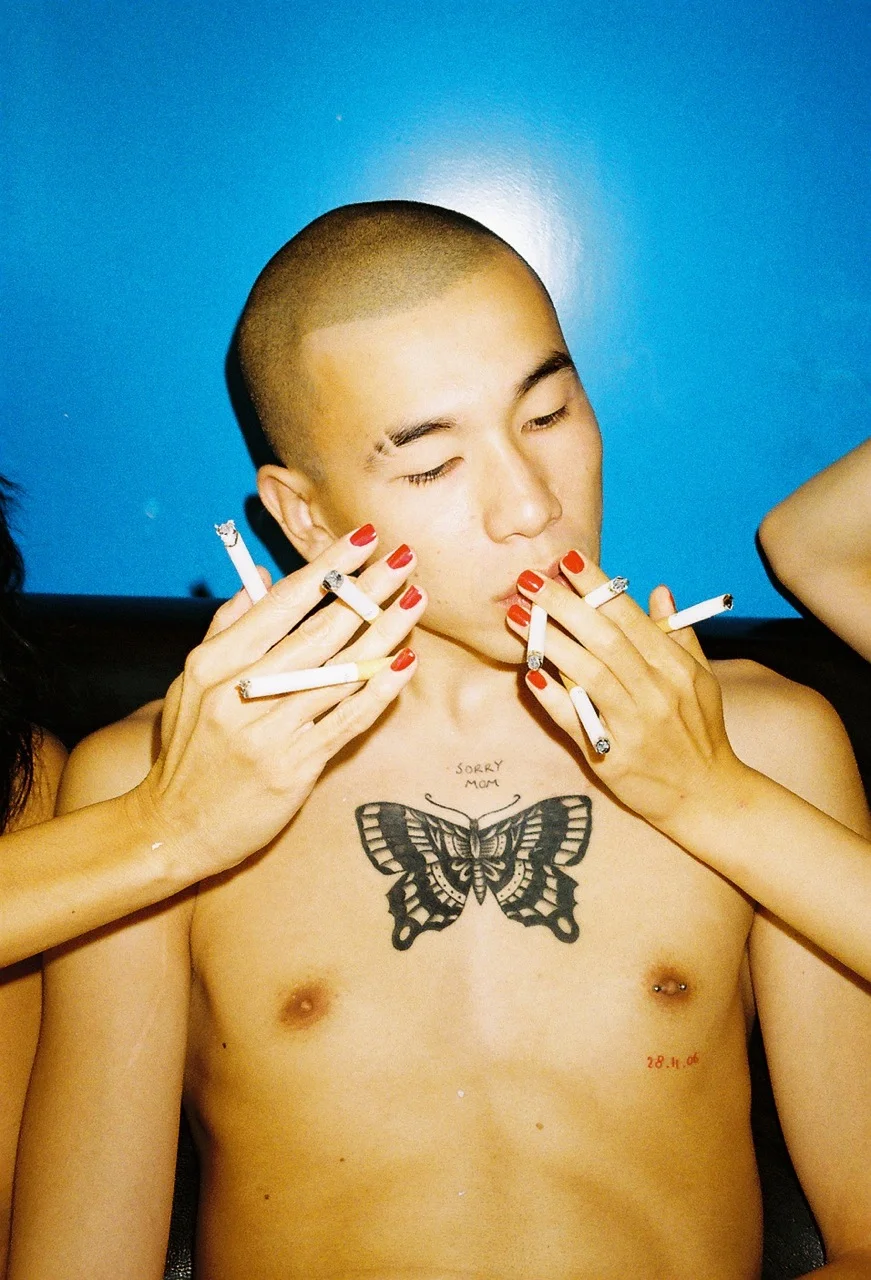 Lin Zhipeng aka 223 Grand Amour, Olzha’s Cigarettes Archival pigment print Edition of 5 100 x 67 cm / 39.3 x 26.3 in $ 3,200