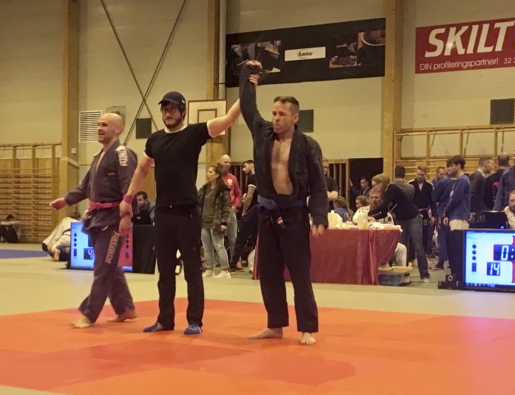 Coach Stian med seier under Sande BJJ Cup