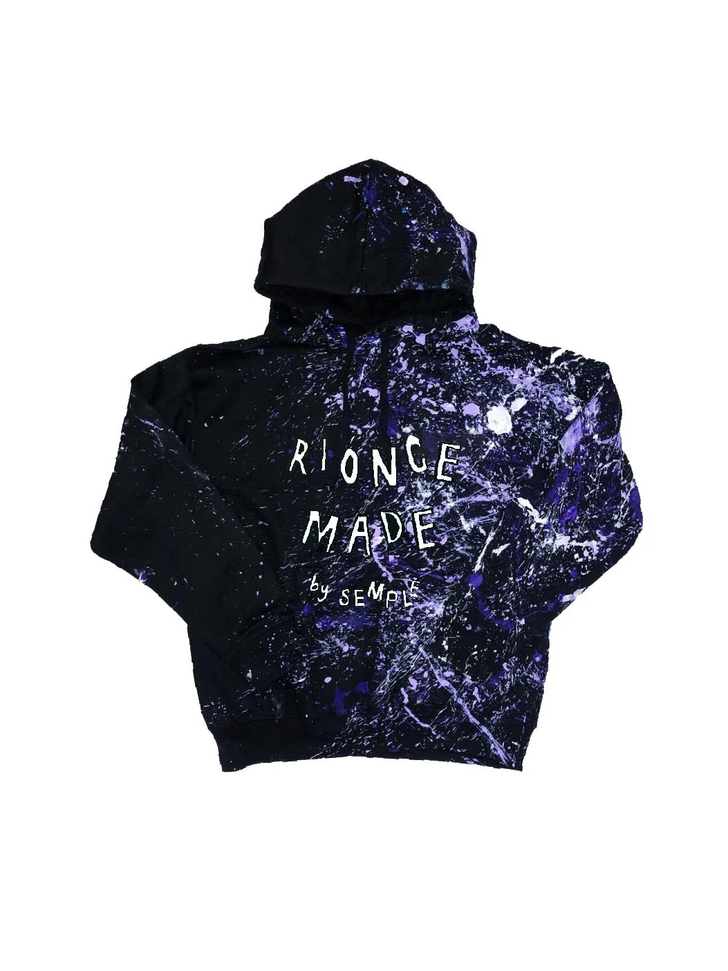 Riónce Made Paint Splattered Merch Hoodie