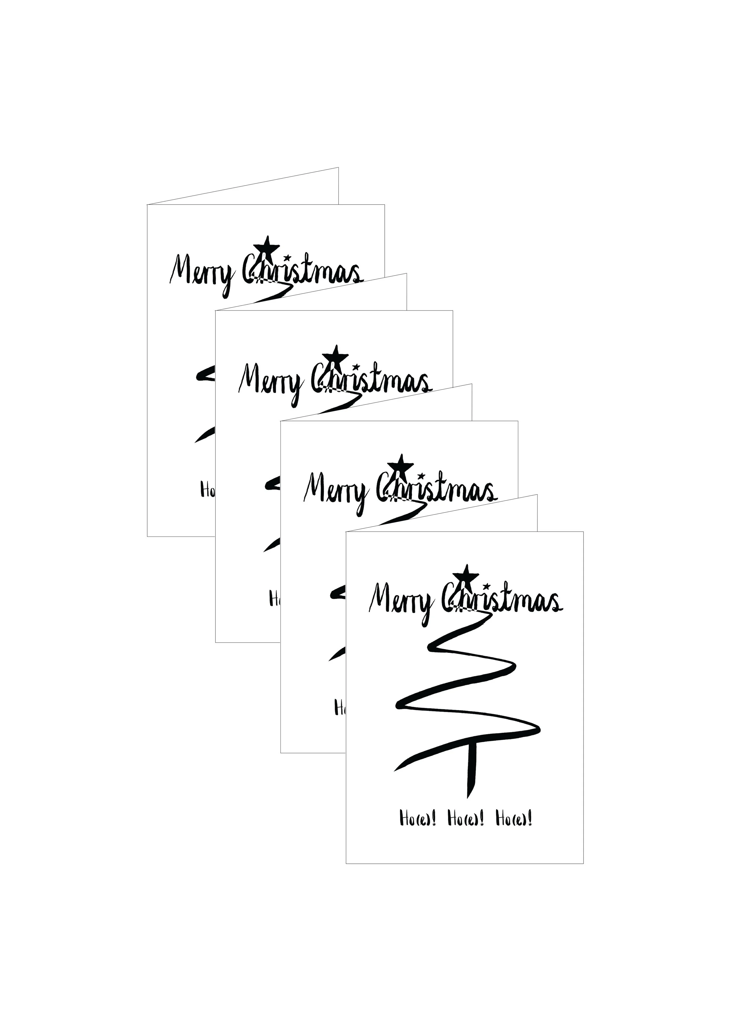 Ho Ho Ho Christmas Card x 4 .jpg
