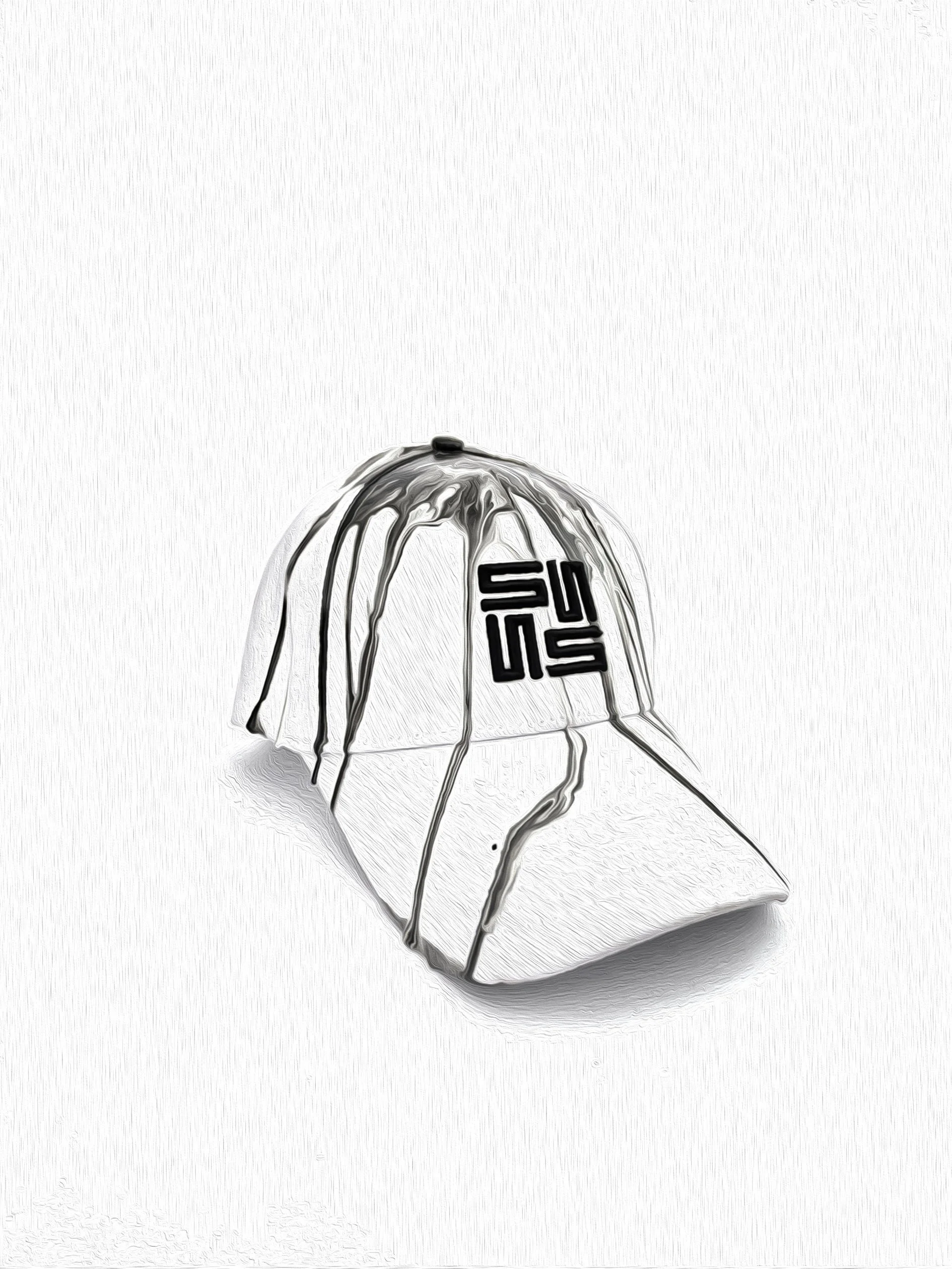 WHite Spillage Hat - Oil Front tilt View.jpg