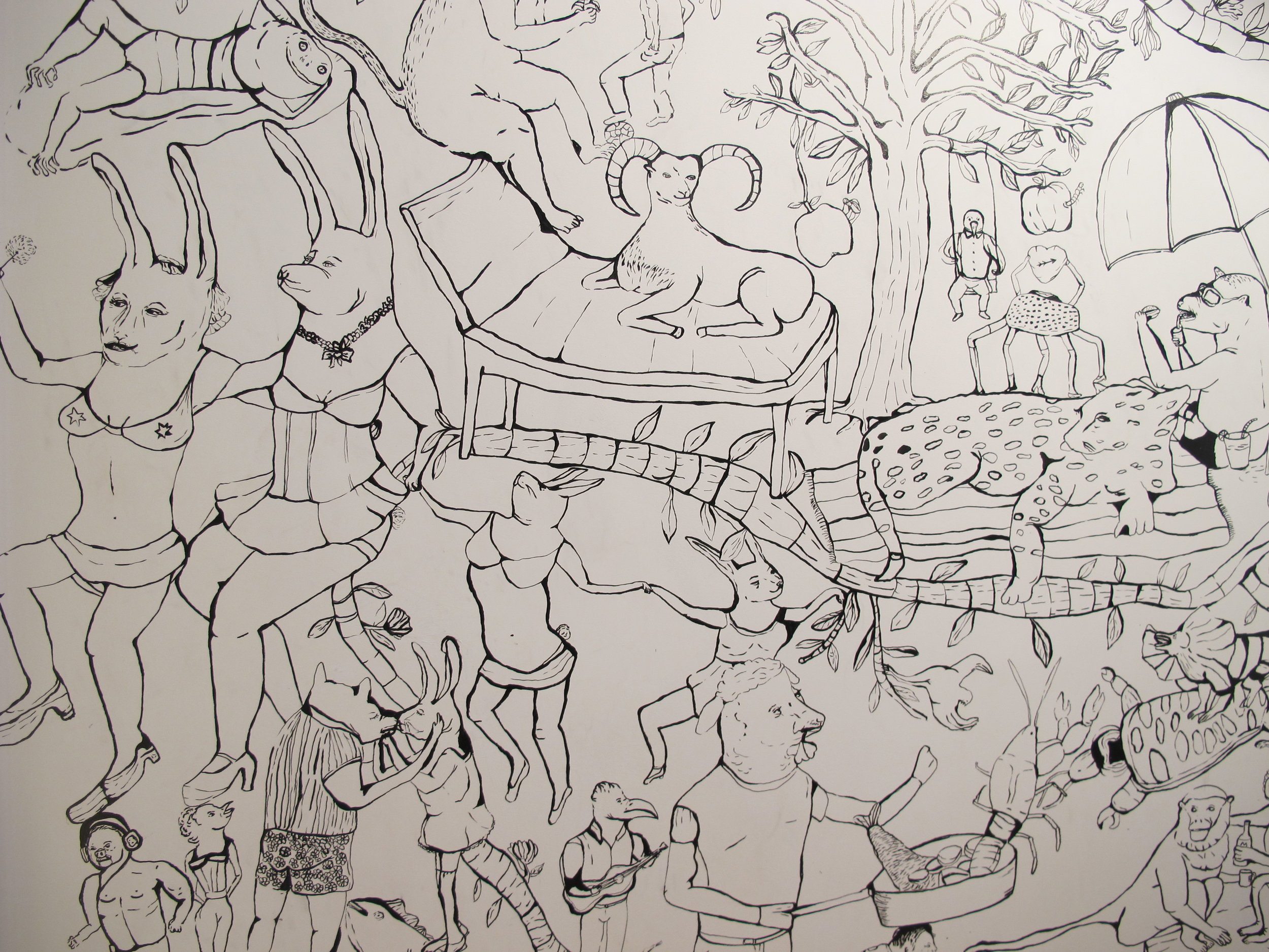 Lounge Wall Mural by @SaraMaia
