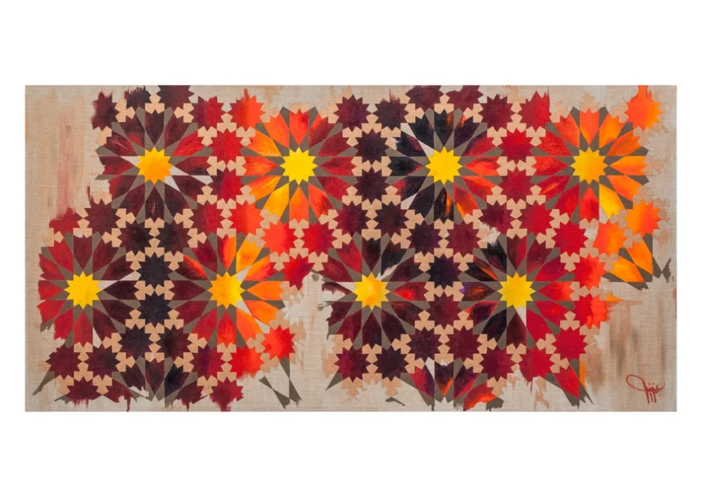  Acrylic on linen  50 X 100 CM 