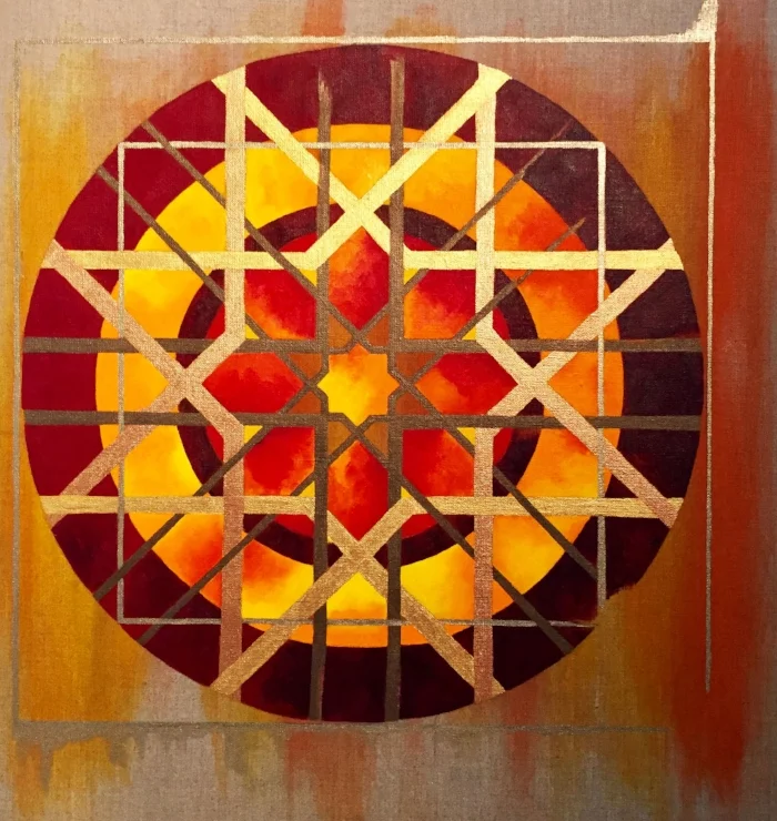  Acrylic on Linen  60 X 60 CM 