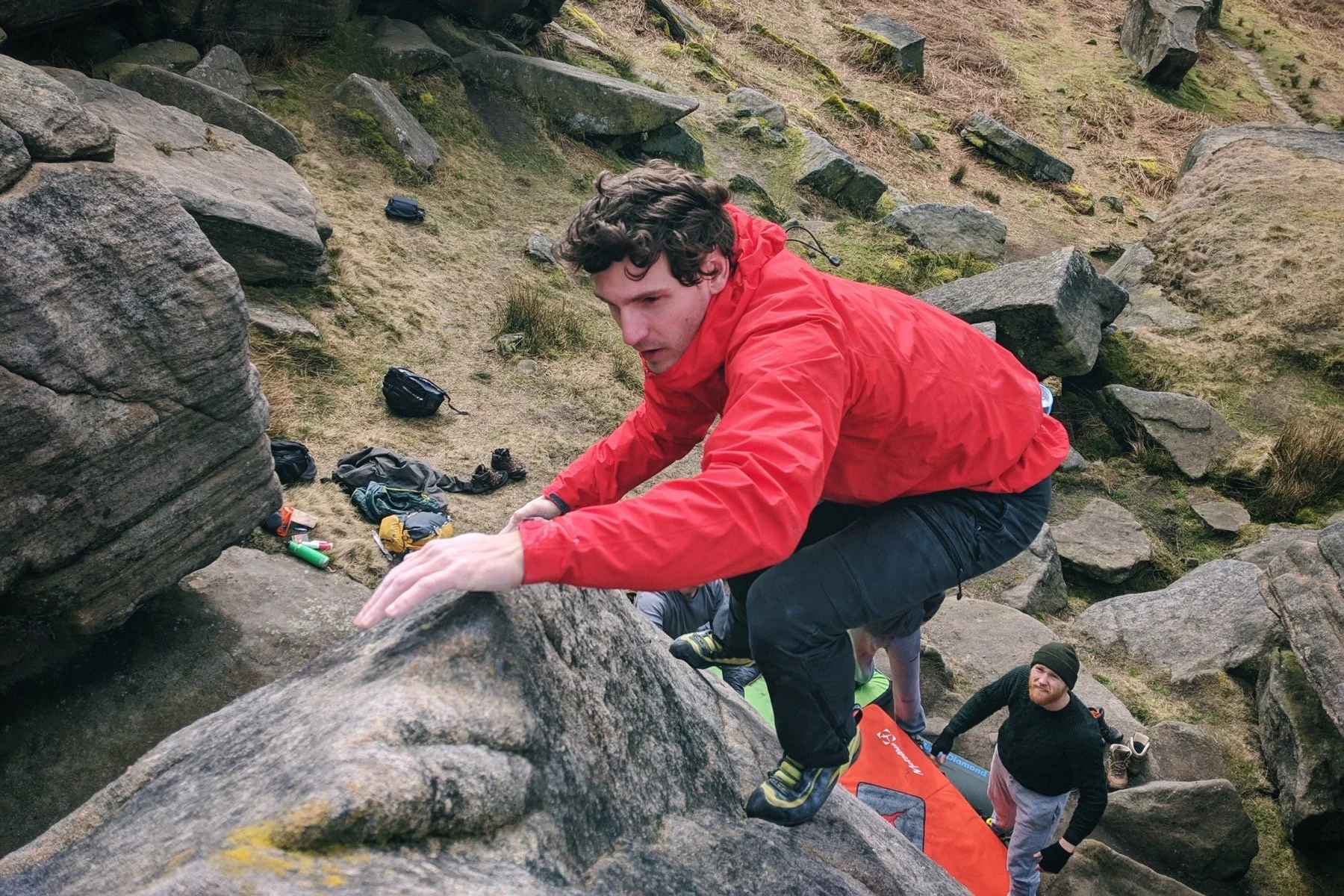 Bouldering, Peak District 