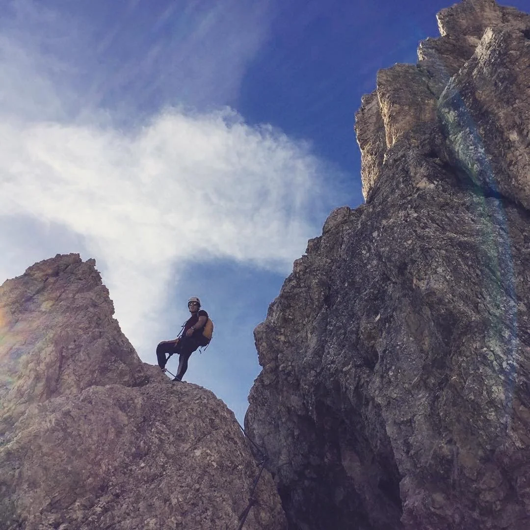 Climbing in the Dolomites