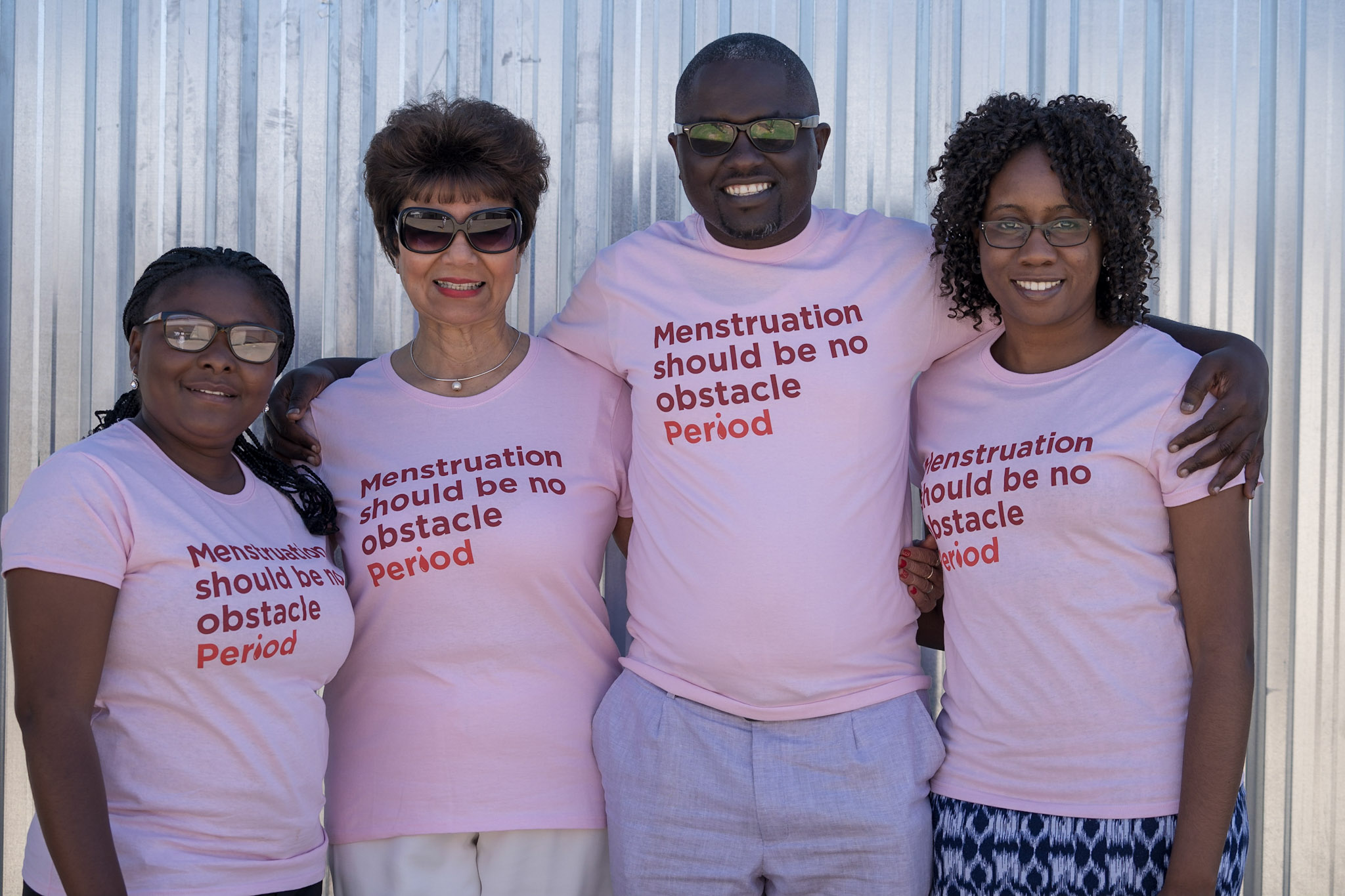 Women’s Action for Development. MPIA project assistant Wilka Matheus, Veronica de Klerk MPIA ambassador, Director of WAD Salatiel Shinedima and MPIA project manager Tatiana Sikwila.