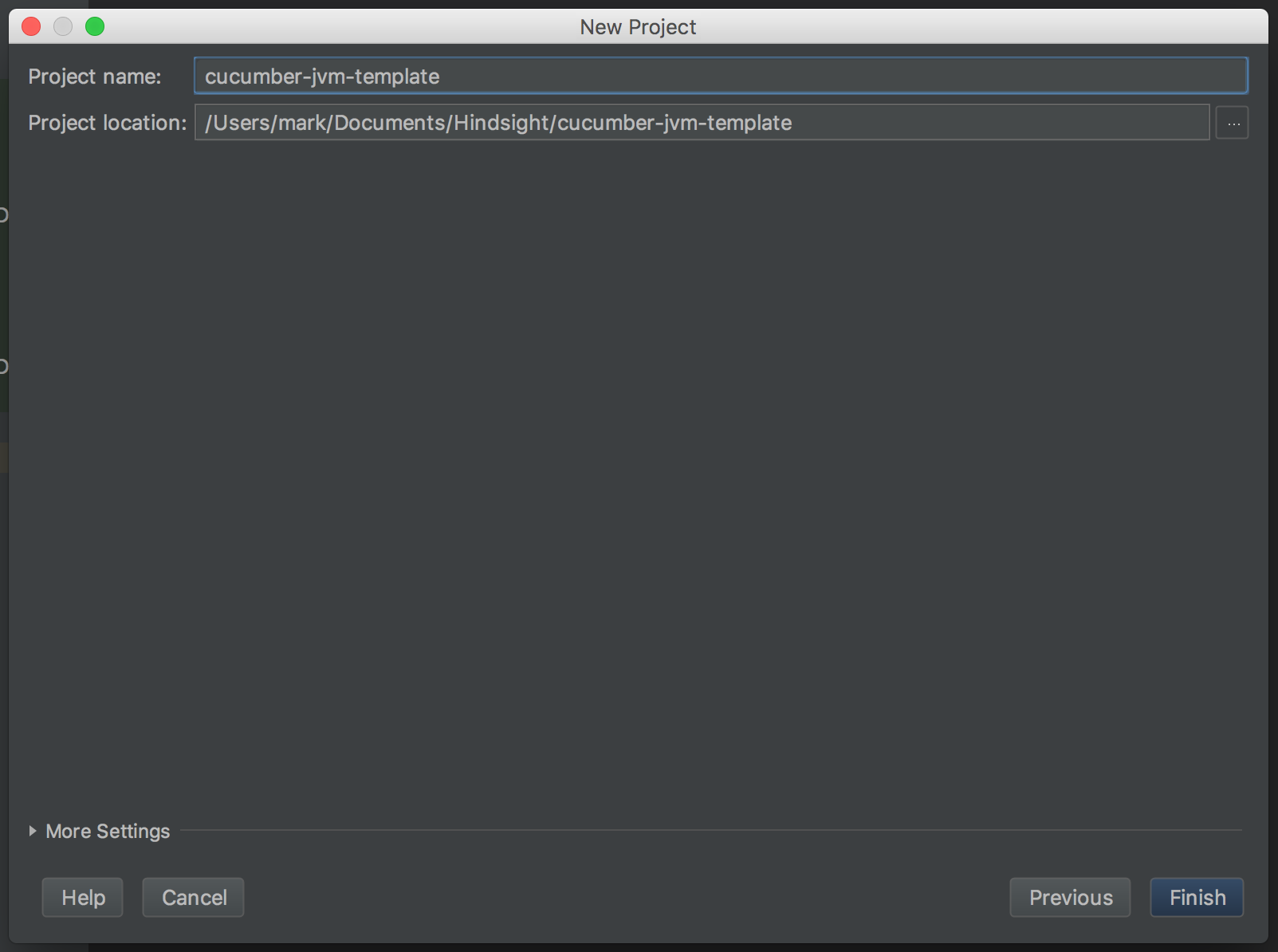 Finish project screenshot - cucumber testing java - cucumber java