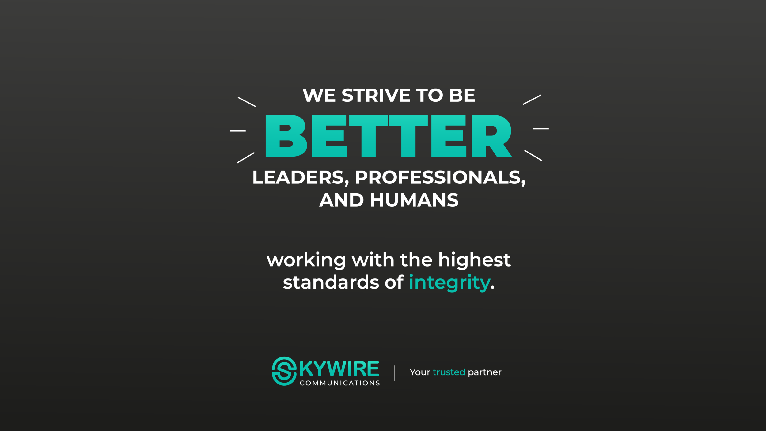  Skywire Communications is a U.S.-based company that has positioned itself as one of the largest mobile phone distributors in North America, Latin America, and the Caribbean.  The following pieces are part of a tender that included rebranding, social