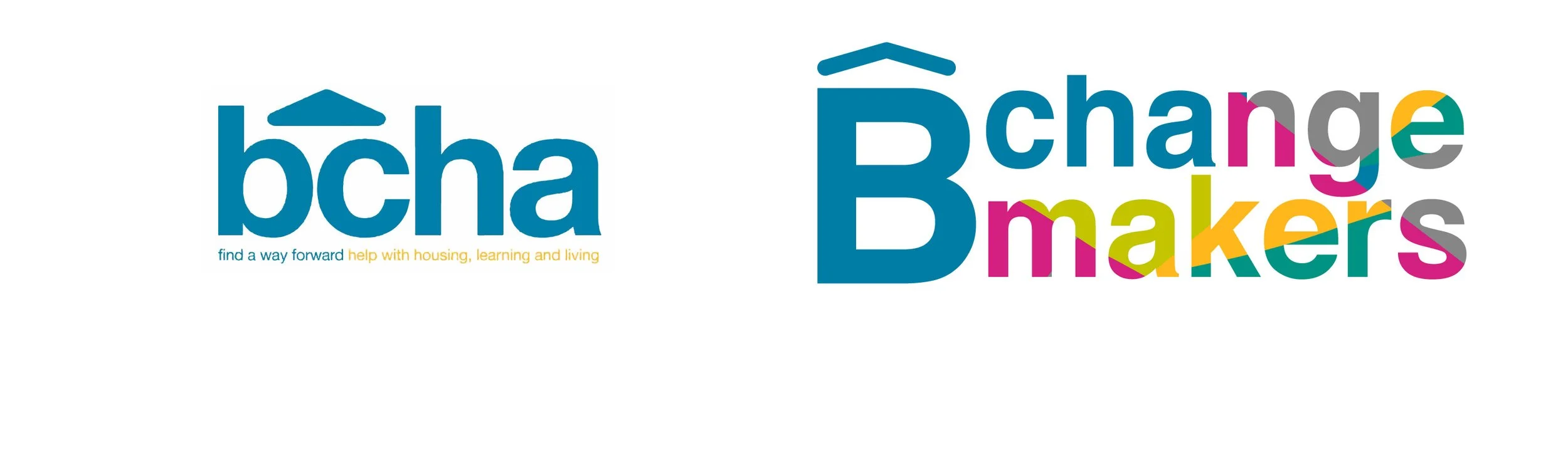  The visual breakthrough came from looking at BCHA's existing logo with fresh eyes—the 'BCHA' could become "BCHAngemakers." After collaborating with their brand department to secure approval for a campaign-specific logo intervention, I developed a dy