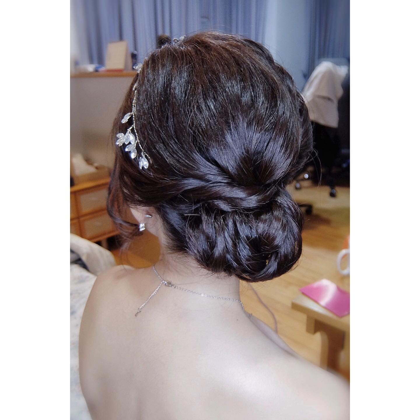 A clean and sleek updo may be a good choice for a classic, timeless look. :)