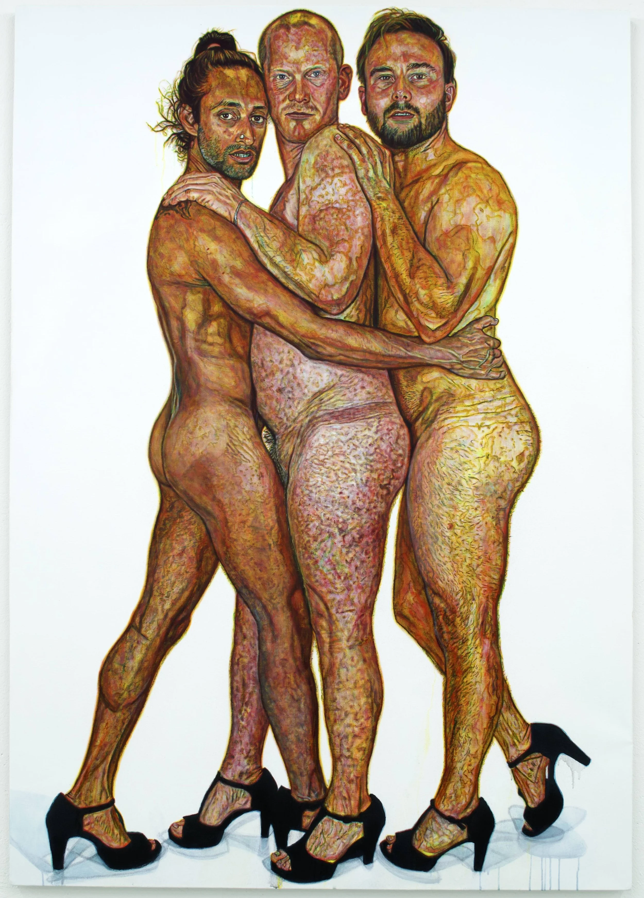 After Gigi, Joan and Lily for Stuart Weitzman By Mario Testino