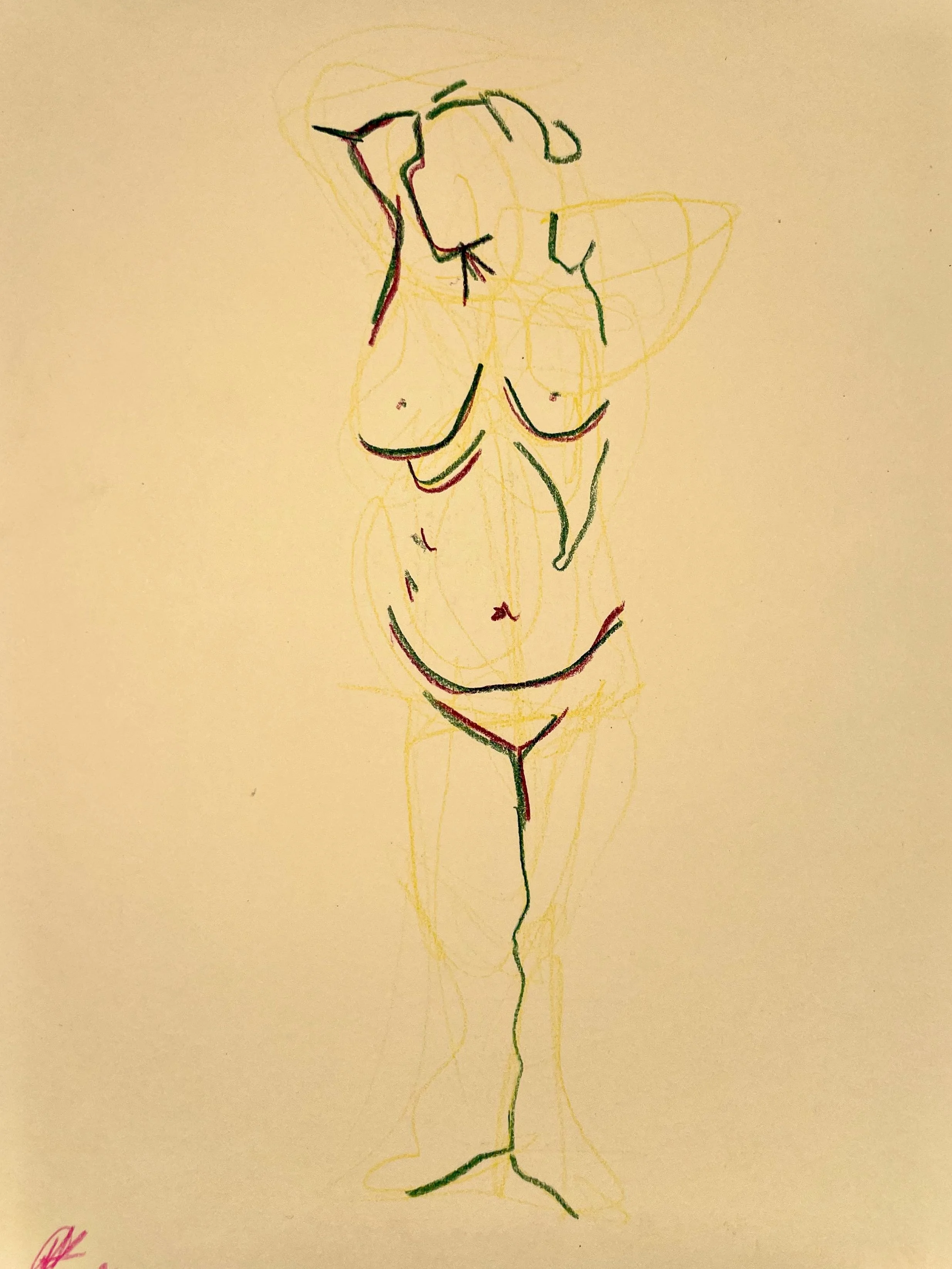 kroki, drawing, A4, 2024, cream paper_cecilia ulfsdotter klementsson1.jpeg