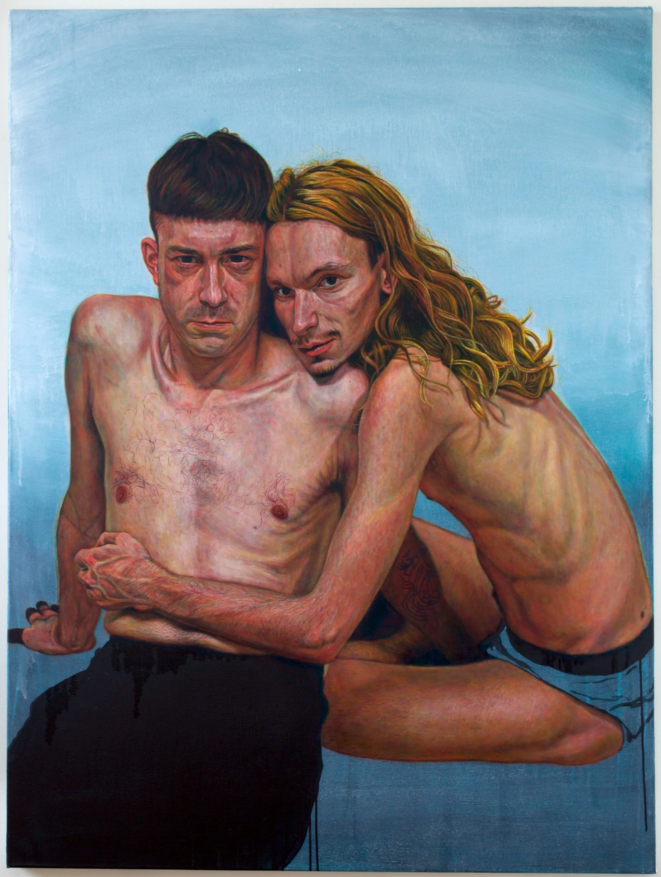 After Kate Moss and Mark Wahlberg for Calvin Klein by Herb Ritts