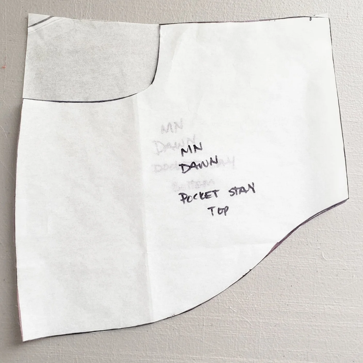 5. New pocket stay/pocket bag top and bottom.