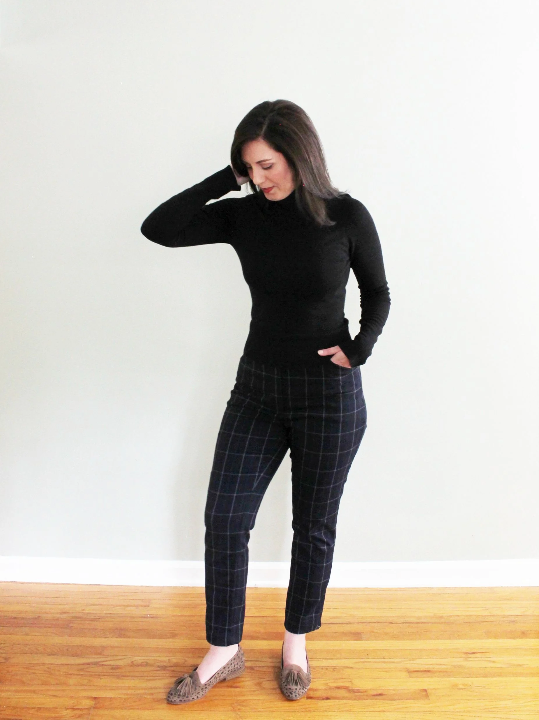 Sasha Trousers with an old RTW turtleneck that I’ve had for more than 10 years!