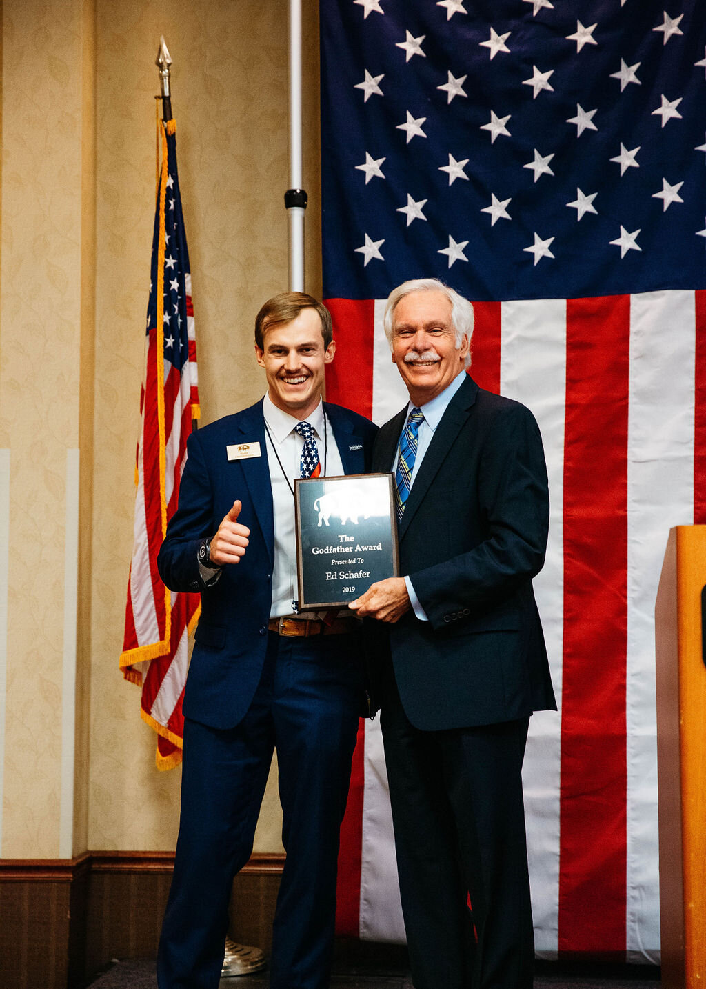 Ed Schafer receives The Godfather Award