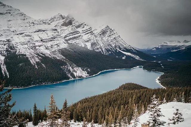 I've been to a lot of places in my life but Banff has got to be one of my all time favorites.  An endless opportunity for photos, including this classic spot.  I imagine this place is insane in the summer months, but November was perfectly quiet and 