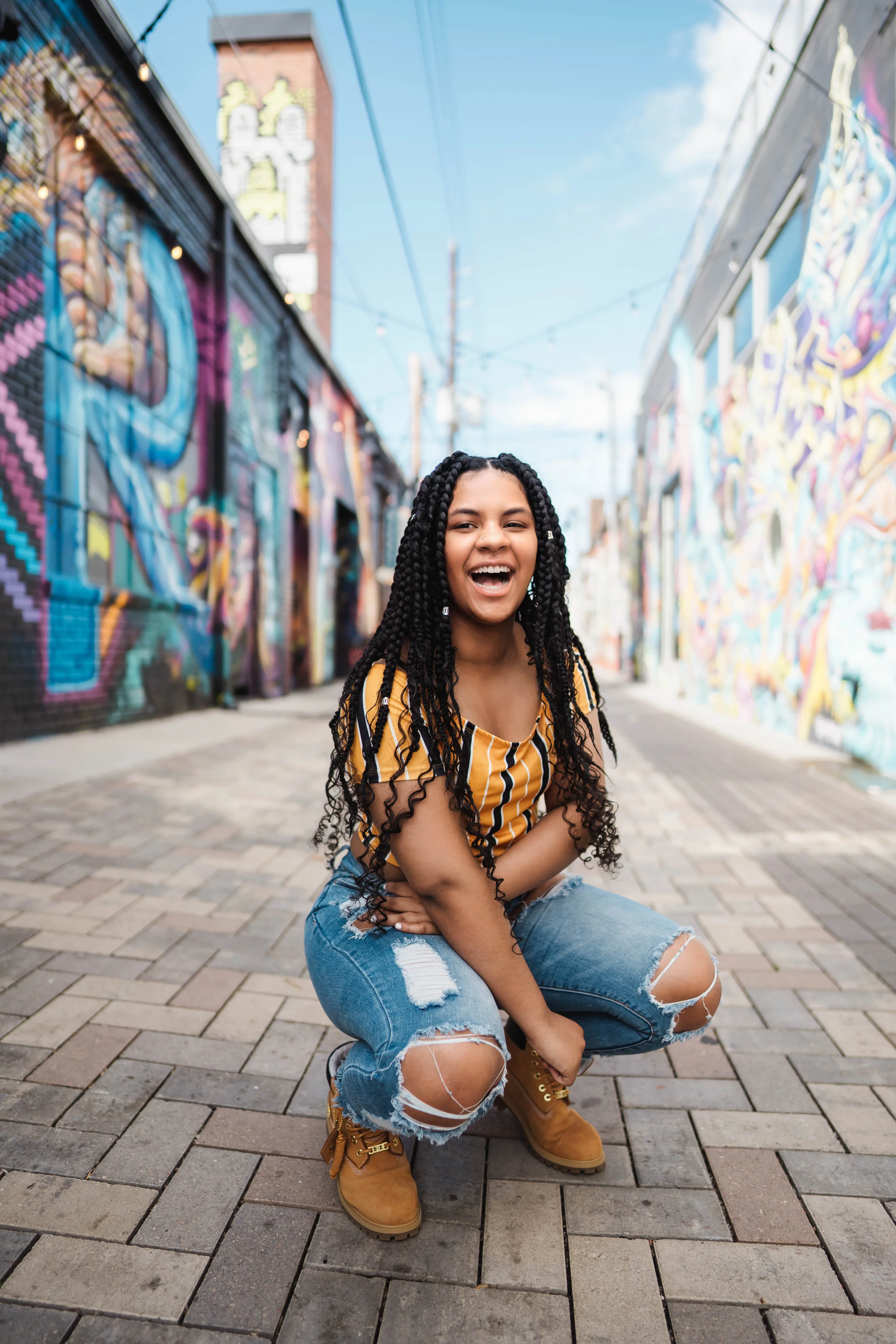 Denver senior photos in Rino