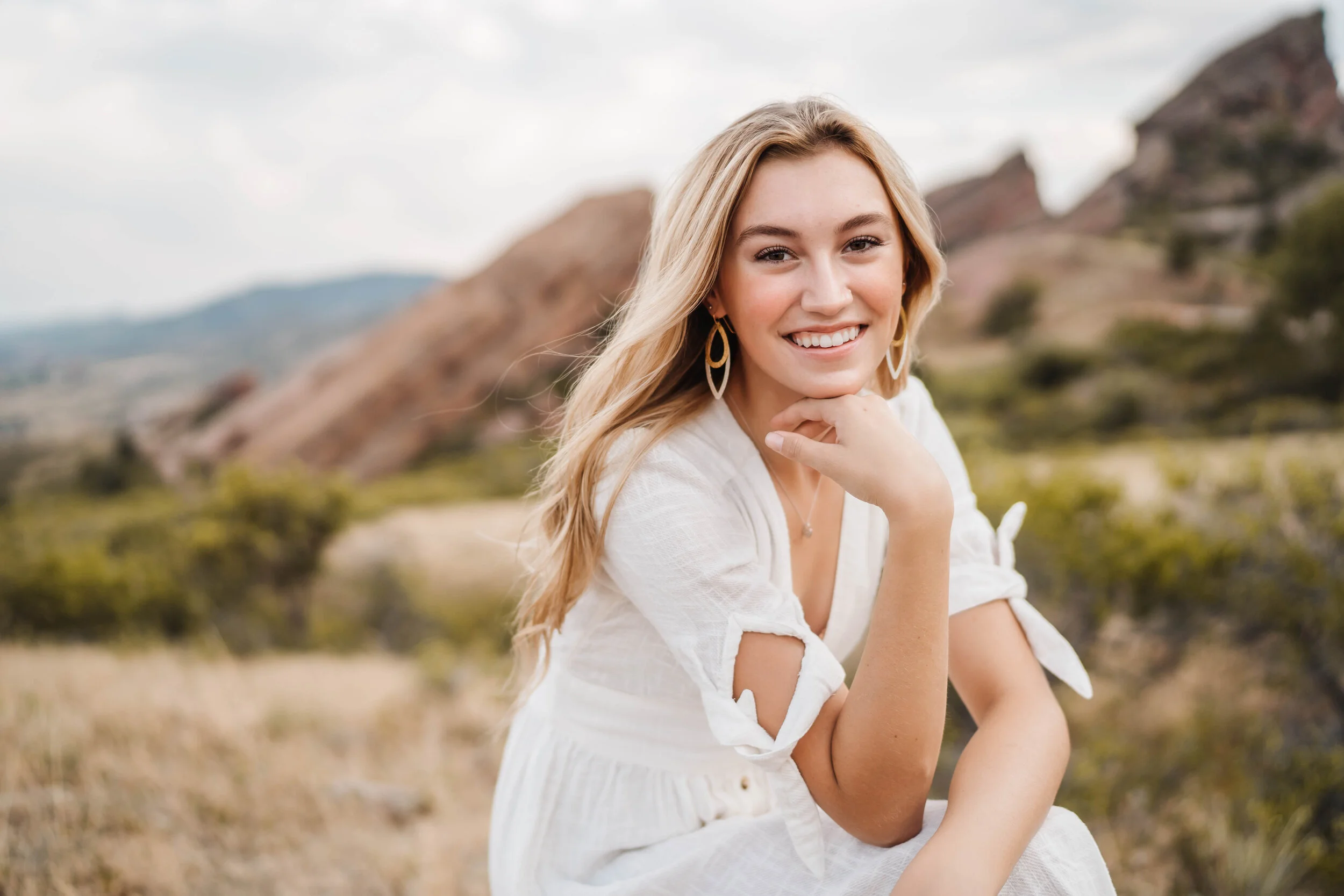 Abigails senior photos at Red Rocks