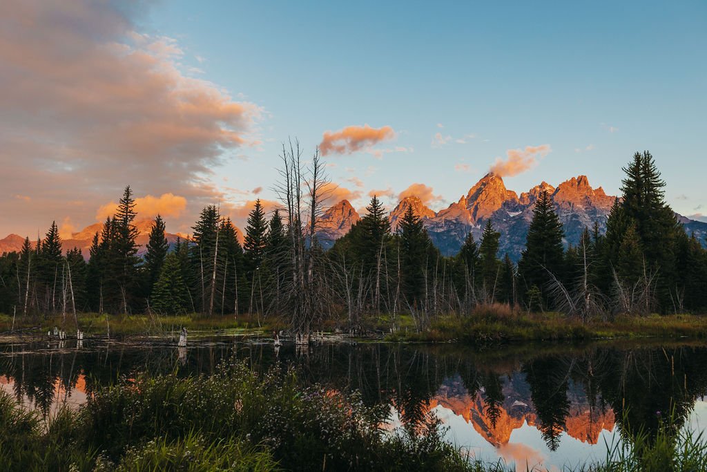 Sunrise over Grand Teton 