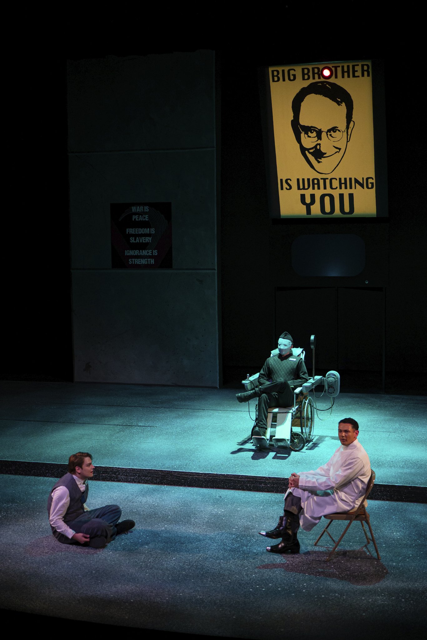  1984  Fall 2025: Wabash College Play Directed By Jim Cherry Photo Credit: Andrew Day 