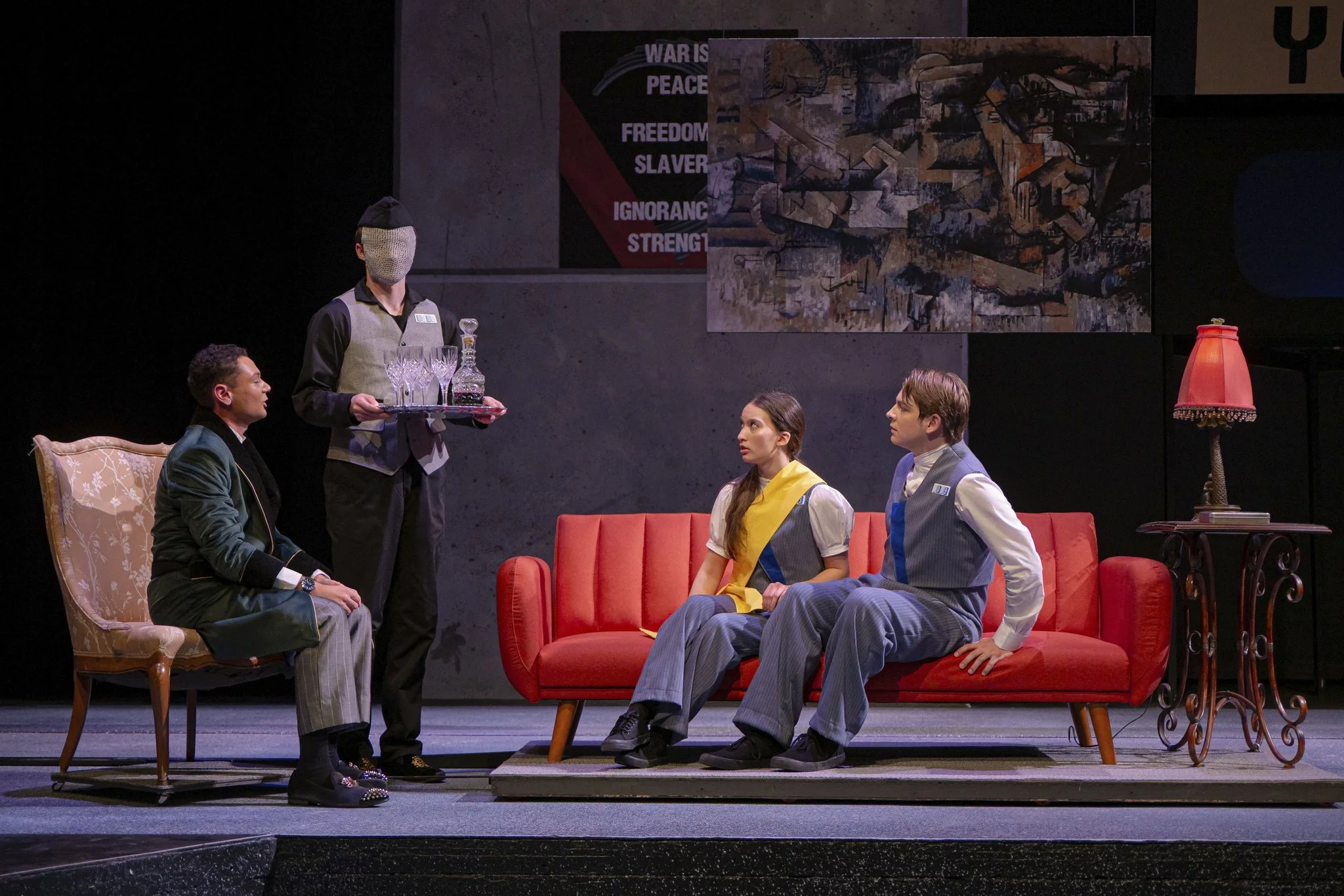   1984  Fall 2025: Wabash College Play Directed By Jim Cherry Photo Credit: Andrew Day 