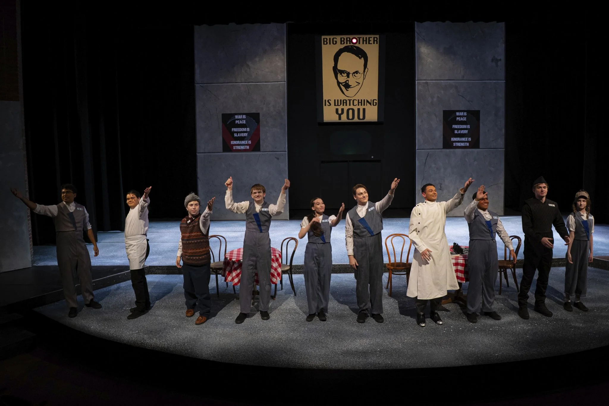   1984  Fall 2025: Wabash College Play Directed By Jim Cherry Photo Credit: Andrew Day 