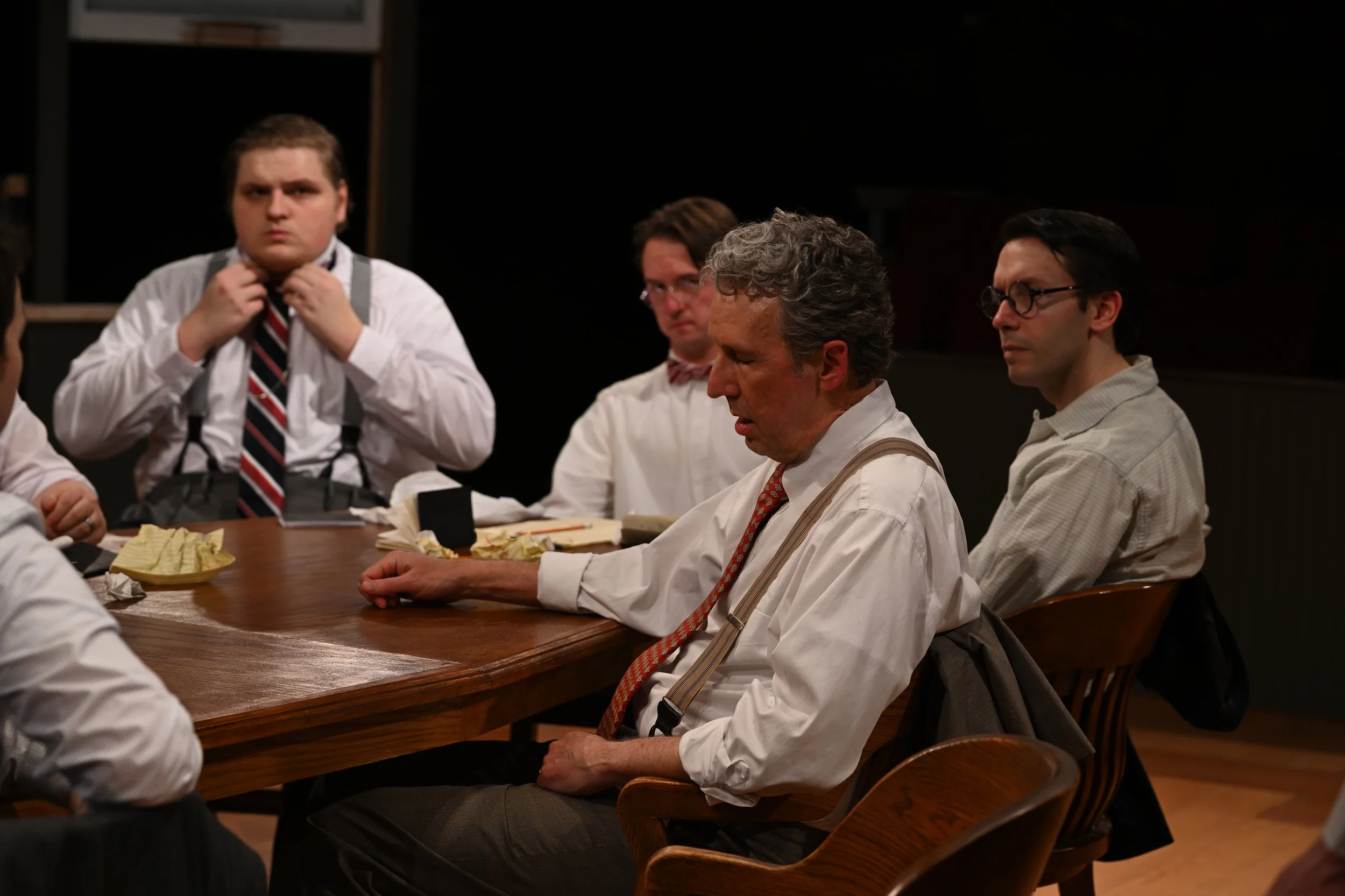   12 Angry Men  Spring 2025: Wabash College Play Directed By Logan Weilbaker Photo Credit: David Teter 