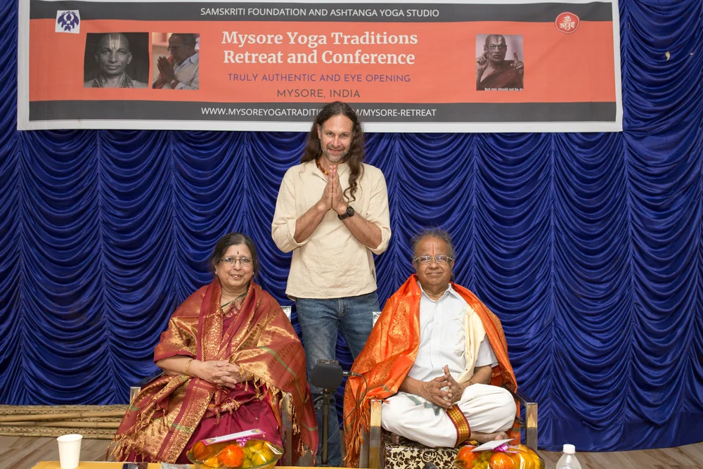 Dr. M. A. Jayashree and Dr. M. A. Narasimhan, chanting and philosophy teachers, Mysore