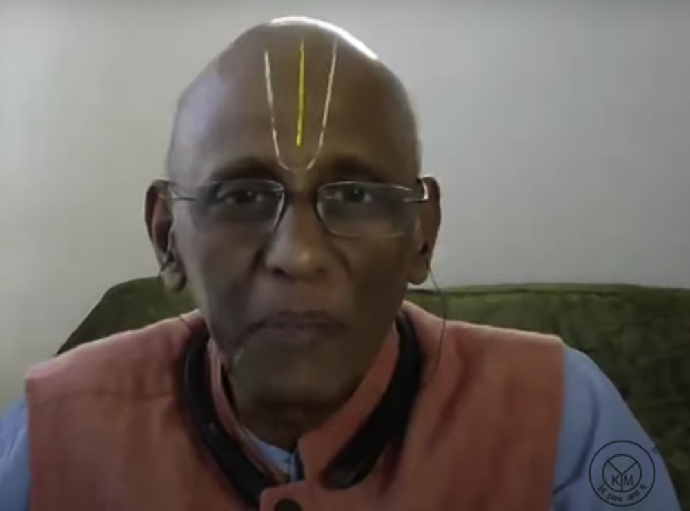 Yogacharya S. Sridharan of the Krishnamacharya Yoga Mandiram, Chennai