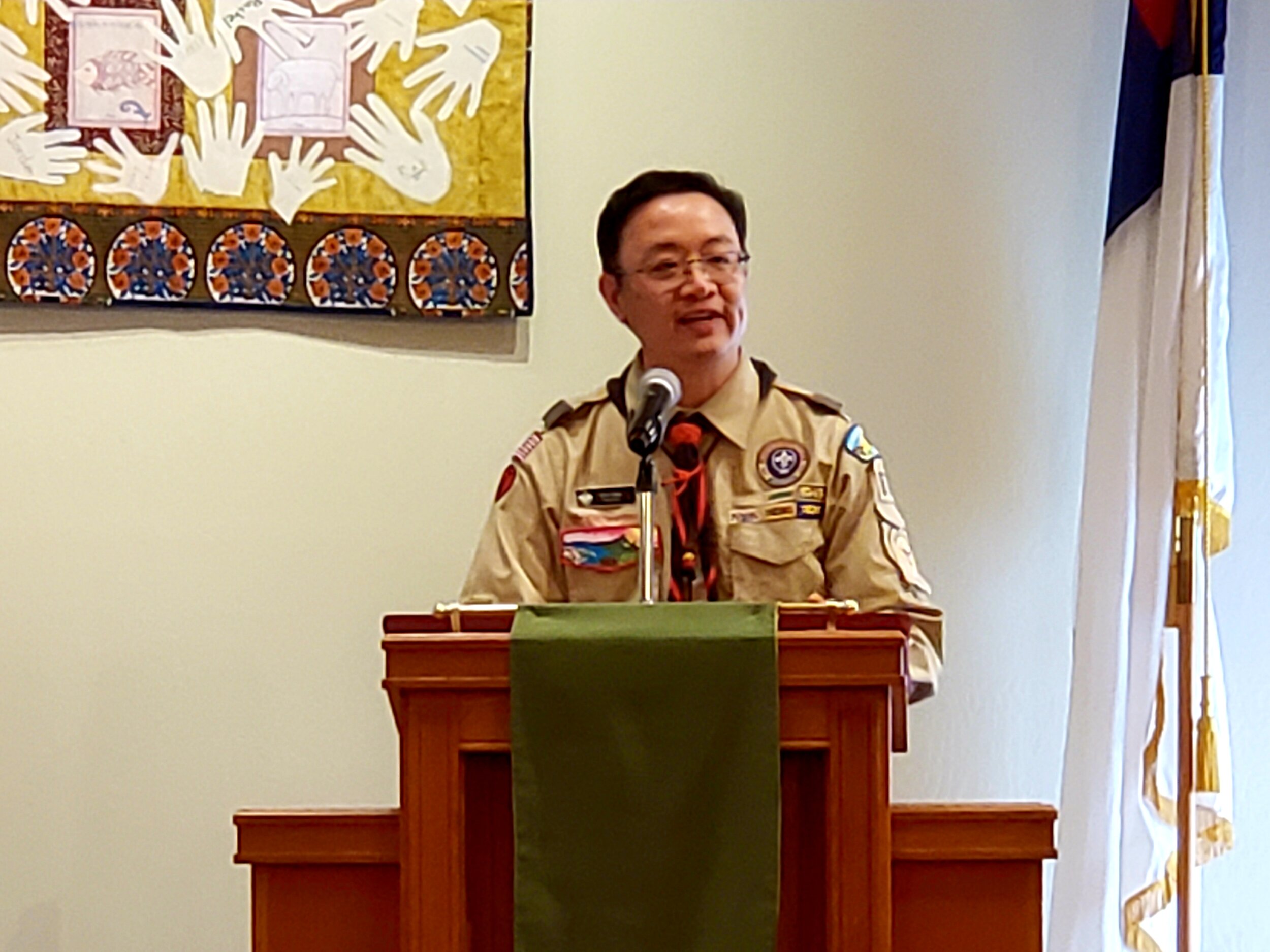 2020 Scout Sunday, Feb. 23, "Instructed to Lead" with Troop #874