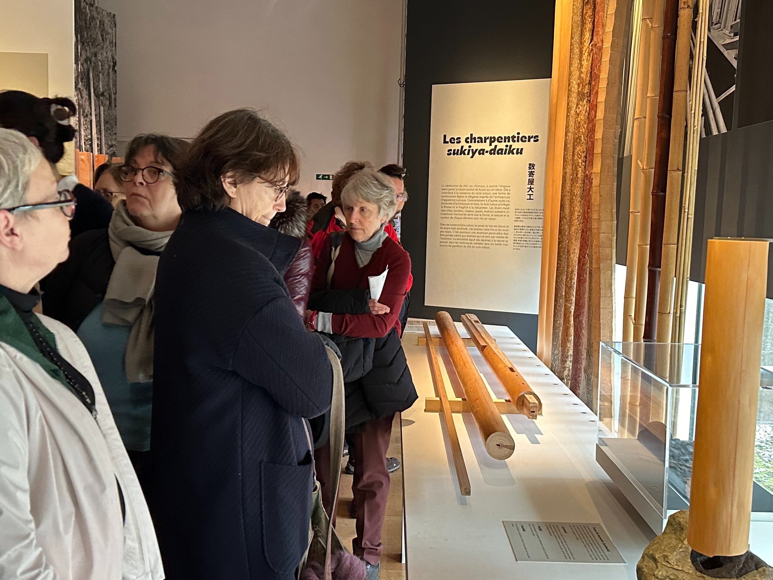 Visite de l'expo « l’art des charpentiers japonais » à la Maison de la Culture du Japon à Paris.