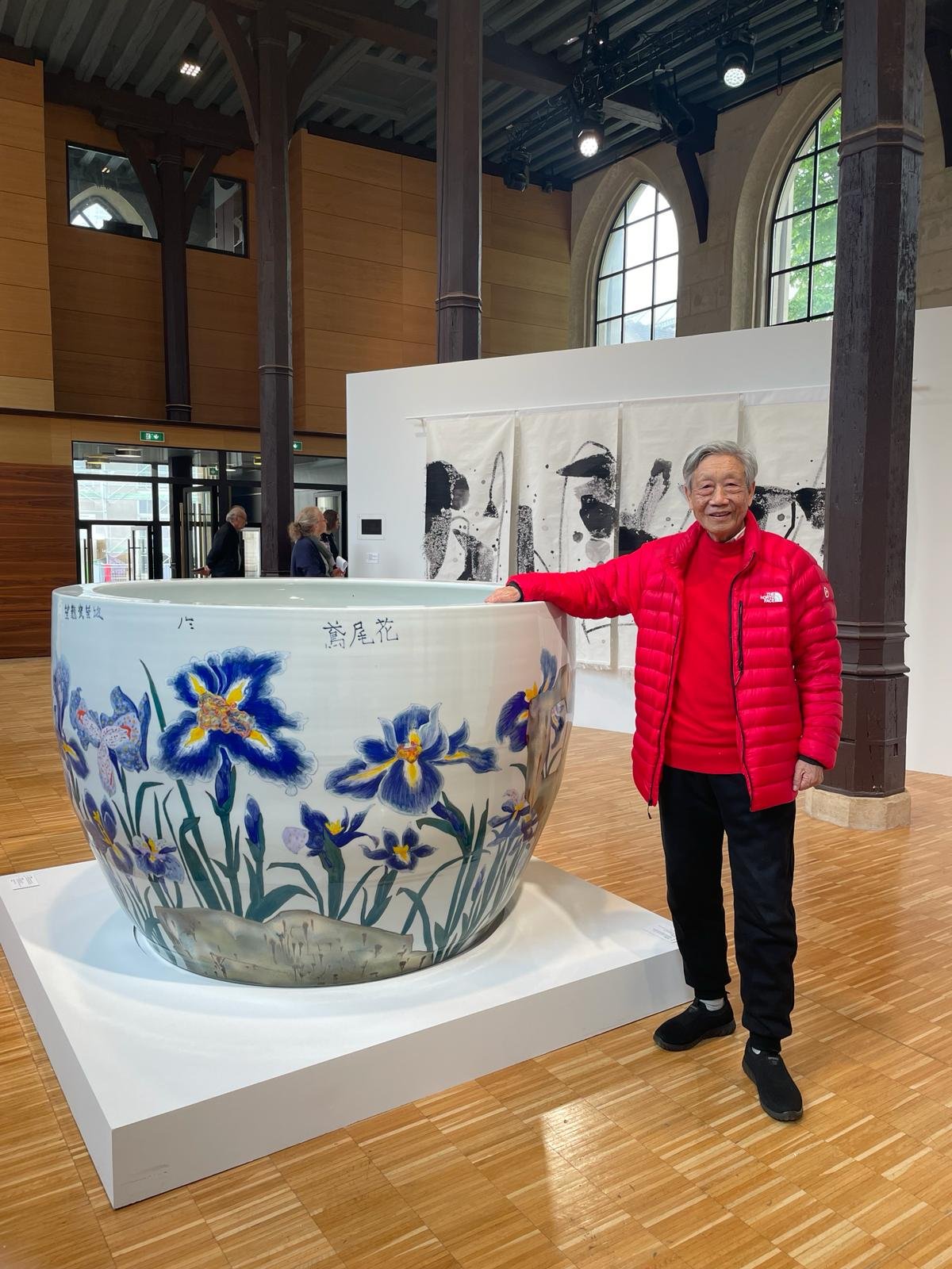 VIsite de l'exposition "Une vie au bord du fleuve" de Chen Jialing