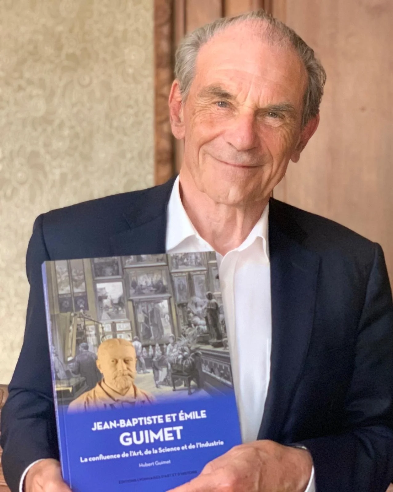 Jean-Baptiste Guimet et son livre "Jean-Baptiste et Émile Guimet'.