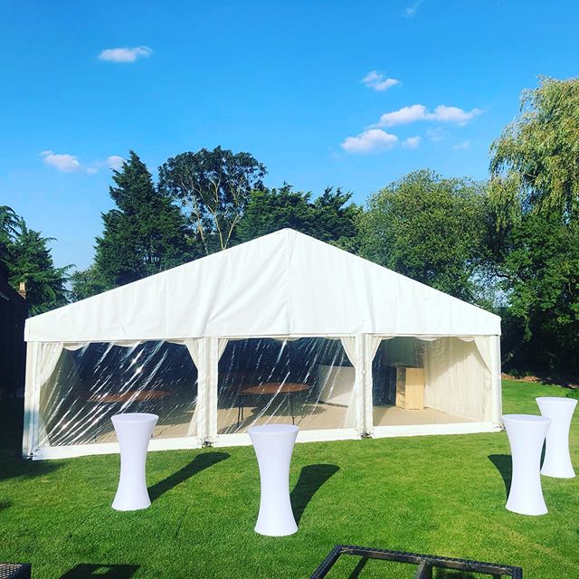 A wedding marquee for this beautiful bank holiday weekend for a lovely couple! All ready for the finishing touches.

Contact us now for your next event - Link in bio .
.
.
#StatusMarquees #Marquee #MarqueeHire #MarqueePhotos #Essex #Hertfordshire #Ke