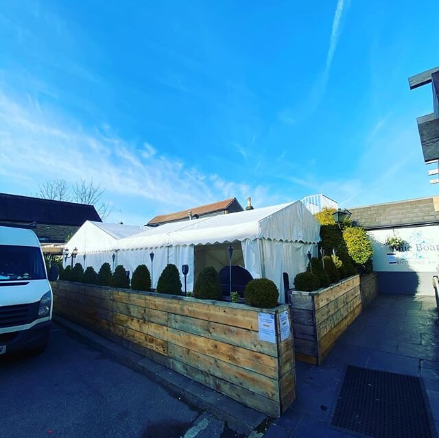 Private event at @blueboarabridge in Abridge today, making the most of their outdoor space connecting to the restaurant and bar.

Contact us now for your marquee enquiries - Link in bio .
.
.
#StatusMarquees #Marquee #MarqueeHire #MarqueePhotos #Esse