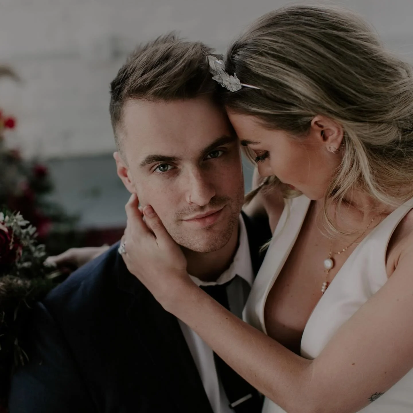 Matching wedding tiara and crystal boutonniere made with genuine, high quality clear quartz clusters! Find these and all of our wedding sets at our website linked in profile 💕 #weddingjewelry #crystalboutonni&egrave;re #weddingtiara #crystaltiara #m