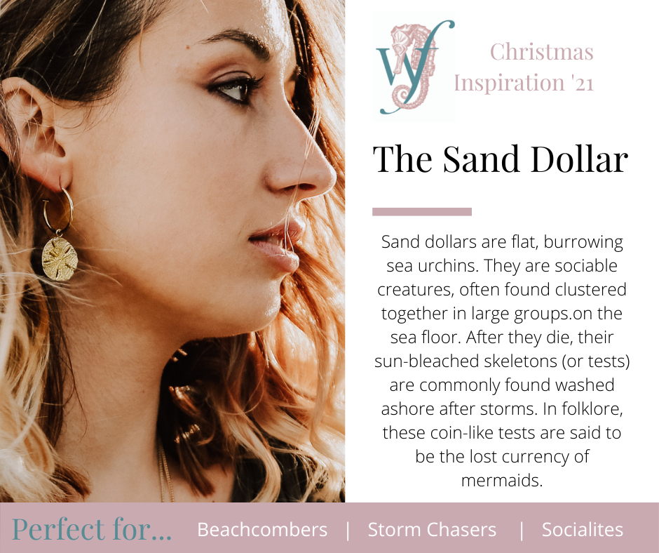 Sand dollar charm - perfect for beachcombers, storm chasers and socialites