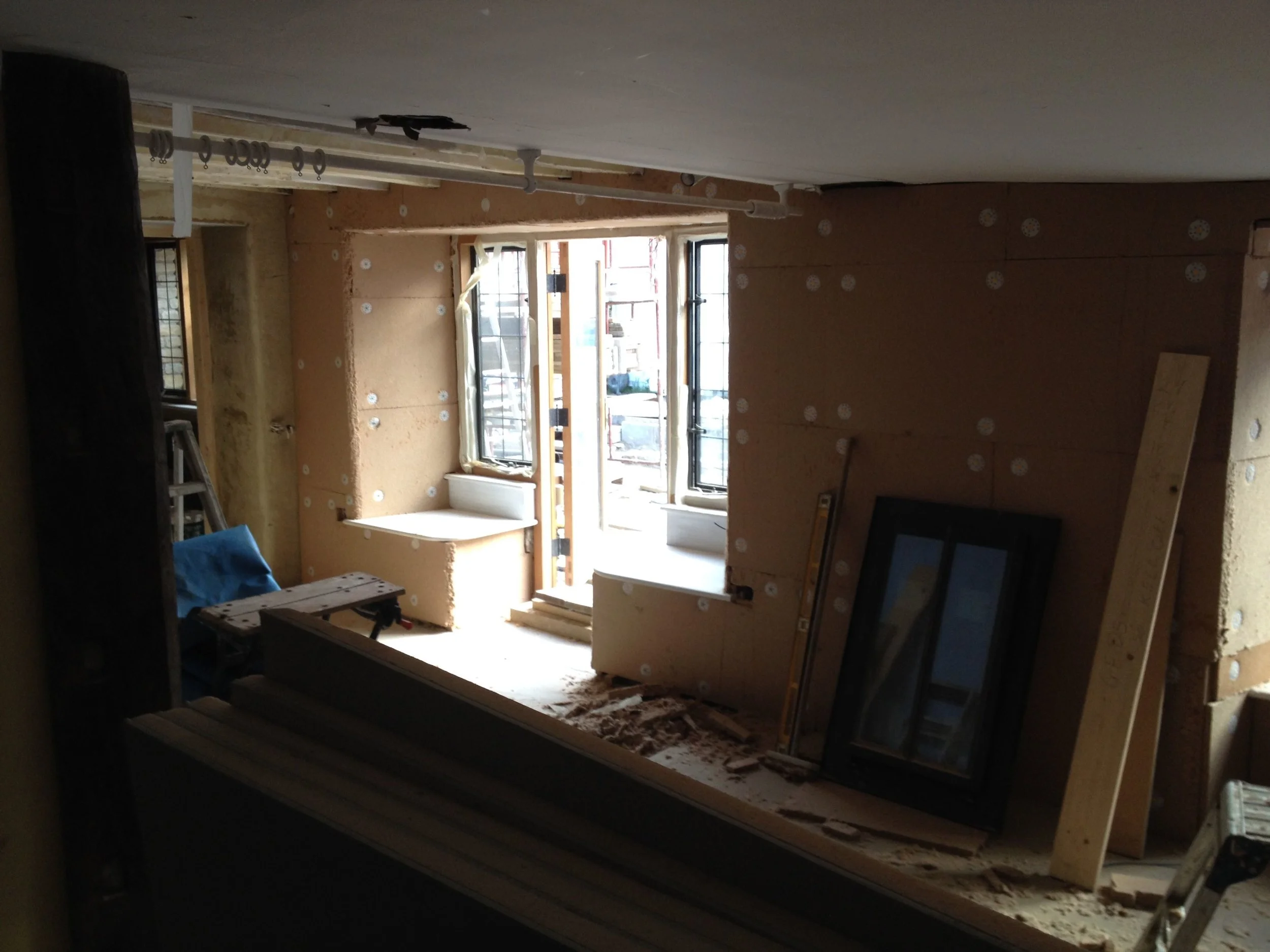 Working in sensitive listed environments adding breathable insulation and ventilating right!