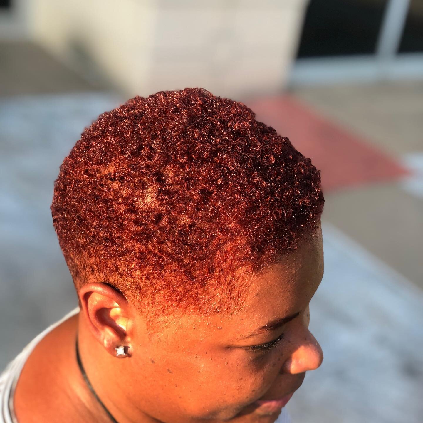 It&rsquo;s the Color and Cut for me #stylebykenya #inspiredbyhair #copperhair #redhair #fallhair #coils #naturalhair #hautteartistry #memphishairstylist #cordovahairstylist #901hair #salonsuite #salon #naturallight