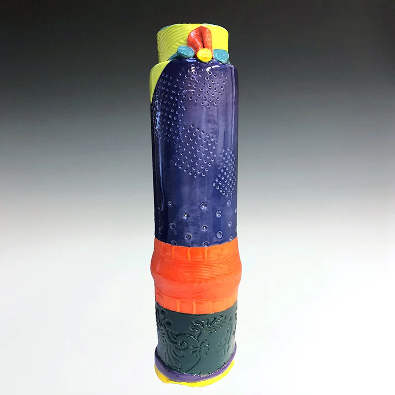 Vase of joyful colors